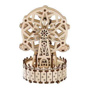 Puzzle Jouet Exquis D&eacute;taill&eacute; R&eacute;cr&eacute;atif Tridimensionnel Mod&egrave;le De Grande Roue Pour La Maison - Neuf