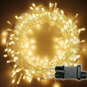 KAL-Guirlande Lumineuse 20M 200Led Étanche Ip44 Décoration Extérieur/Intérieur 8 Modes Pour Fête Jardin Maison Noël Arbre Mariage Chambre (Blanc Chaud) - Neuf