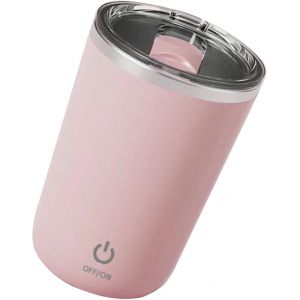 Eryi-Tasse Mélangeur Automatique De 350 Ml, Avec Doublure Intérieure En Acier Inoxydable, Lavable, Mélangeur Automatique Pour Café, Lait, Boissons - Neuf