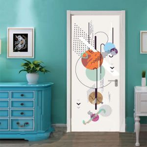 77x200cm Door Sticker Trompe l'oeil Effect 3D Wallpaper¿Style 24) - Neuf
