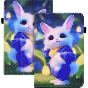 Etui Coque Compatible Avec Samsung Galaxy Tab A 10.1 2019 T510 T515, Coque Tablette Samsung Galaxy Tab A, Cuir Pu Avec Fonction Support Pour Sm-T510/T515 (Lapin Moe) - Neuf