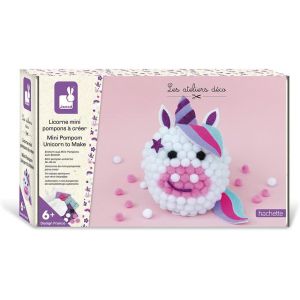 KALANKA-- Coffret Licorne en Mini-Pompons à Créer - Les Ateliers Déco - Kit Loisir Créatif Enfant - Motricité Fine et Concentration - Dès 6 Ans, J07967 - Neuf