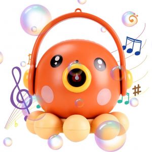 Machine A Bulles Automatique En Forme De Pieuvre Avec Musique Legere, Cadeau Ideal Pour Les Enfants - Neuf