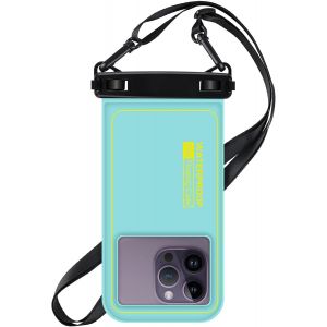 Kal-Pochette Étanche Smartphone Ipx8, Pochette Téléphone Étanche Flottante Housse Étanche Smartphone Pour Iphone 15 Pro Max 14 Pro 13 12 11, Samsung S24 S23 S22, Huawei Xiaomi Jusqu'à 6,7 - Neuf