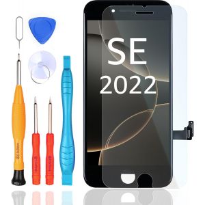 CAUC-&Eacute;cran Tactile de Rechange pour iPhone SE 2022 3th g&eacute;n&eacute;ration Noir LCD num&eacute;riseur avec Outils de R&eacute;paration - Neuf