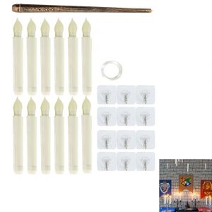 Lot de 12 bougies flottantes LED avec t&eacute;l&eacute;commande et accessoires pour &eacute;v&eacute;nements et d&eacute;corations - Neuf