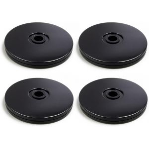 Lazy Susan Plateau tournant en acrylique de 10,2 cm,base tournante &agrave; roulement &agrave; billes pour bureau,cuisine,rangement de g&acirc;teaux,maquillage,d&eacute;coration de g&acirc;teaux,noir - Neuf