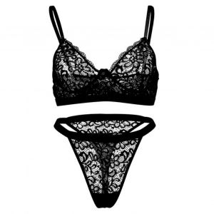 Trendygirl Dentelle Soutien-Gorge Culotte Ensemble Dentelle Taille Haute Sous-Vêtements Ensemble Séduisant Soutien-Gorge Culotte Combo Pour Les Femmes D'asie Du Sud-Est - Neuf