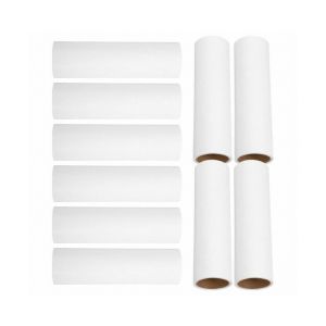 Lot De 10 Recharges De Rouleaux Anti-Peluches &iquest; Feuilles Adh&eacute;sives Extra-Adh&eacute;sives Pour &Eacute;liminer Les Poils D'animaux, Les Peluches Et La Poussi&egrave;re Sur Les V&ecirc;tements, Les Meubles Et Les Tapis - Neuf