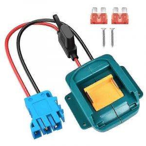 Adaptateur De Roue D'alimentation Pour Batterie 18v Avec Connecteur De Faisceau De Câbles Et Fusible Pour Roue D'alimentation Peg-Perego 12 Volts - Neuf