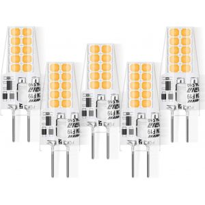 Sjzg-G4 Led 3w 12v Ac/Dc Ampoules, &Eacute;quivalent 30w Ampoule Halog&egrave;ne, Blanc Chaud 3000k,Non Dimmable, Lot De 5 - Neuf
