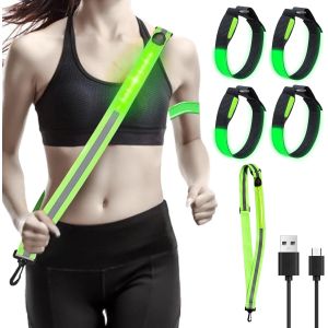 Acdsgd-Led Ceinture R&eacute;fl&eacute;chissante Rechargeable,&Eacute;quipement R&eacute;fl&eacute;chissant Avec Brassard Lumineux Led,Led Ceinture De Course R&eacute;fl&eacute;chissante,Ceinture R&eacute;fl&eacute;chissante Led,Bandes R&eacute;fl&eacute;chissantes Pour V&eacute;lo Courir - Neuf