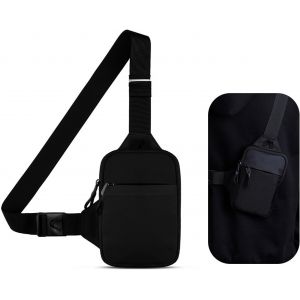TRAHOO-Sac Bandouli&egrave;re des Sports, Sacoche Homme, Sac de Poitrine, Sac &agrave; Dos de Voyage pour Homme & Femme, de Loisir pour Le Quotidien - Neuf