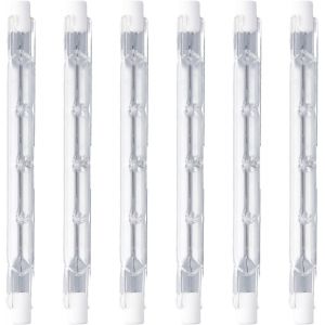 Kal-Pi&egrave;ces R7s Ampoule Halog&egrave;ne 118mm 200w 220v, Dimmable Blanc Chaud 2700k, Tige Halog&egrave;ne R7s Pour Spot De B&acirc;timent, Eclairage Paysage Et Travail, Salon - Neuf