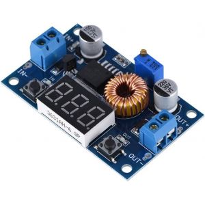 KALANKA-Convertisseur CC/CC &agrave; Haut rendement 5A 75W R&eacute;gulateur abaisseur de Tension r&eacute;glable en continu avec Affichage LCD - Neuf