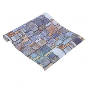 Hjlian Papier Peint Autocollant Amovible Motif Brique Vintage, Decoration Pour Chambre, Dortoir, Armoire - Neuf