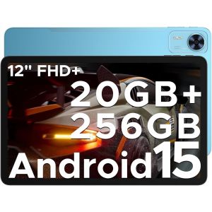 CHECARZHN--NO1-T36 Android 15 Tablette 12 Pouces, 2025 Tablette Android 20 Go + 256 Go / 2 To Tablette Avec Sim, Tablette Tactile 8800 Mah, Tablette Gaming Octa-Core 90 Hz, Widevinel1/Bt 5.0/Faceid/Gps/Otg - Neuf