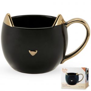 En Céramique Tasse De Café Avec Le Chat Noir Design, 11 Oz, Lave-Vaisselle, Chat Mignon, Amateur De Cadeau, Décoration De Cuisine - Neuf