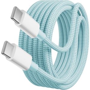 Tianyi-Câble Usb C Vers Usb C 3 M, 60 W Type C, Câble De Charge Rapide, Compatible Avec Téléphone 15/Plus/Pro Max, Samsung Galaxy S24 S23 S22, Pixel 7 Pro, Macbook Pro 2021, Ipad Pro - Neuf