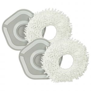 vhbw 2x compatible avec Xiaomi Dreame W10, W10 Pro aspirateur robot - tampon microfibre - Neuf
