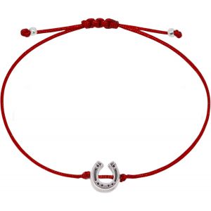 Eryi-Bracelet Fer À Cheval Pour Femme En Argent (Taille Réglable Jusqu'à 21 Cm) - Bracelet Porte-Bonheur Pour Femme Et Fille - Gris - Avec Emballage Cadeau - Neuf