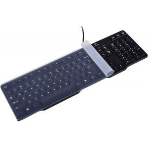 Universal Effacer étanche anti-poussière en silicone clavier Coque de protection skin pour Taille standard (ordinateur de bureau ordinateur PC claviers (Taille: 44,5 cm × 14 cm) - Neuf