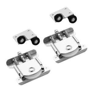 Porte Coulissante Mat&eacute;riel Premium En Acier, Robuste Et Silencieux, Pour La Garde-Robe Et Portes Coulissantes, Lisse Glisse, L'Op&eacute;ration Facile - Neuf