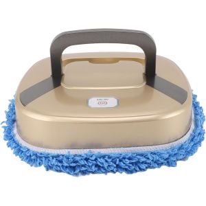 CHECARZHN--NO1-Robot Aspirateur Et Vadrouille Combiné, Mode D'Essuyage À La Main, Arrêt Intelligent Avec Minuterie, Nettoyage Humide Et Sec, Batterie 2400 Mah, Robot Aspirateur Laveur (Gold) - Neuf