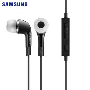 Kit Pieton Noir Main Libre Casque Ecouteur Oreillette d'Origine Samsung Pour GT-N7000 Galaxy Note 1 - Neuf