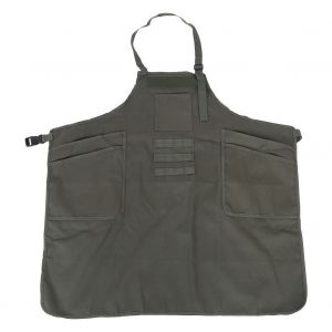 Tablier De Travail Reglable Avec Poches Pour Restaurant, Barbecue, Cafe, Vert Militaire - Neuf