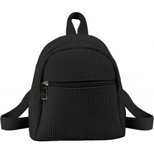 RFCBC-Sac à dos en velours côtelé pour filles et femmes - Petit sac à dos avec bretelles réglables - Petit sac à dos élégant pour les déplacements, le shopping, les voyages - Neuf