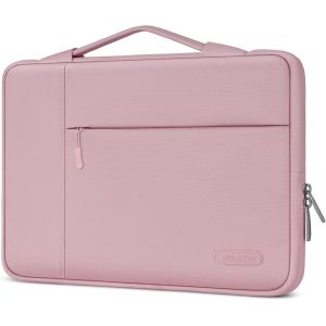 acdsgd-13,3 Pouces Housse Ordinateur Portable avec Poign&eacute;e,Compatible avec MacBook Air/Pro 13/Pro 14 M5 M4 M3 M2 M1,HP Dell ASUS Lenovo,Sacoche Multifonction en Polyester,Rose - Neuf