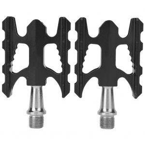 1 Paire De Pedales De Velo Ultralegeres En Alliage D'aluminium, Accessoire De Remplacement Pour Velo Pliant, Noir - Neuf