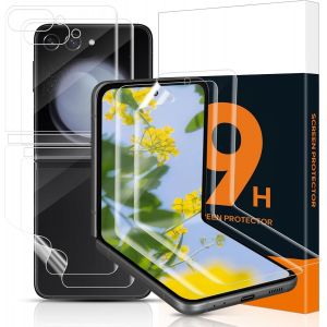 SJZG-2 Pi&egrave;ces Verre Tremp&eacute; Pour Samsung Galaxy Z Flip 6 5G, Doux Tpu Film Protection &Eacute;cran Compatible Avec Galaxy Z Flip 6 Verre Protection, Haut D&eacute;finition Doux Vitre Protection - Neuf