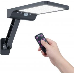 Lampe Solaire Ext&eacute;rieur, 48 Led Lumiere Solaire Avec D&eacute;tecteur De Mouvement 3 Modes Ip65 &Eacute;tanche Projecteur Solaire Puissant Avec T&eacute;l&eacute;commande, Lampe-Solaire-Ext&eacute;rieur-Eclairage-Projecteur - Neuf