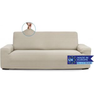 Ulteronixshop-Housse Canap&eacute; 3 Places, Couvre Canap&eacute; Fabriqu&eacute; en Europe, Protege Canape, Housse de Canap&eacute; Extensible Accoudoir, Tissu Premium (Trois Places, Lin) - Neuf