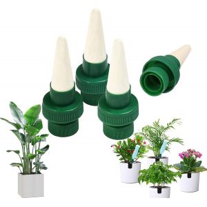 Irrigation au goutte à goutte de la Bouteille, 4 Pièces en Céramique d'Irrigation goutte à Goutte Automatique de l'Arrosage des Plantes Auto Système d'Arrosage pour le Jardin Intérieur de la Maison en plein air - Neuf