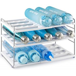 Organisateur De Bouteilles ¿ Étagère À Bouteilles Extensible Et Réglable (26,5 À 42 Cm),Porte-Bouteilles Pour Bouteilles D'eau Et Bouteilles D'eau - Neuf