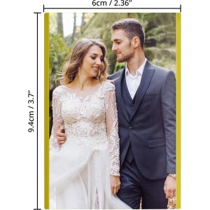 Lot De 20 Cadre Photo Magnetique Frigo - Cadre Photo Magnétique 5X9 Cm / 2 X 3,5¿ - Idéal Pour Collage Photo Sur Frigo & Surfaces Métalliques - Neuf