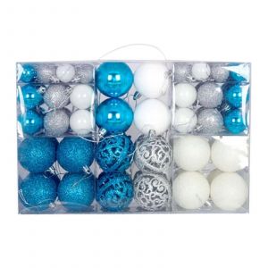 100pcs Boule De No&euml;l Rouge Vert Or De Cadeau Coffret De L'arbre De No&euml;l Accessoires Perles De Bo&icirc;te De Cadeau De D&eacute;coration De No&euml;l Pendentif - Neuf