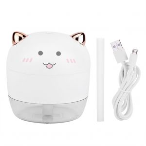 Hjlian Mini Humidificateur Atomiseur Usb De Forme Mignonne, Purificateur D'air, Diffuseur D'aromes Avec Lumiere Blanche - Neuf