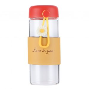 Hjlian Jolie Gourde Portable Innovante Anti-Brulure Pour Fille, Rouge, 350 Ml - Neuf