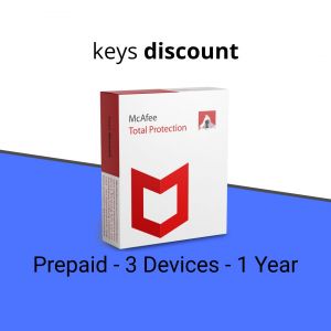 Mcafee Total Protection (3 Pc - 1 An) - Neuf