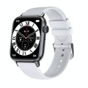 Montre Connectée Sportive Écran 1.83 Pouces Moniteur Santé Étanche Ip67 Noir + Blanc Yonis - Neuf
