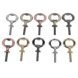 10pcs Ouvre-Bouteille En M&eacute;tal &Eacute;bauches Ouvre-Bouteille En Acier Inoxydable Inserts Kit Ouvre-Bi&egrave;re Filet&eacute; - Neuf