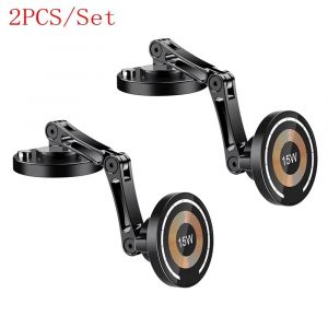 Support De T&eacute;l&eacute;phone Magn&eacute;tique Pour Voiture,Chargeur Sans Fil,Support Rotatif Magsafe,Charge Rapide Pour Iphone 16/15/14/13/12.2pcs Wireless Charge. - Neuf