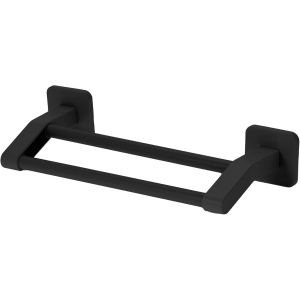 Eryi-Porte-Serviettes Auto-Adhésive, Double Barres De Serviettes De 30cm, Porte-Serviettes Invités Mural Sans Perçage Pour Collage Pour Salle De Bain Chambre Cuisine, Noir - Neuf