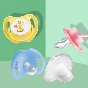Sucettes, 4 Couleurs Différentes 0-6 Mois, Phosphorescentes, Silicone Sans Bpa, Chat Rose - Neuf