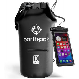 Wasserdichter Packsack Mit Schultergurt Und Wasserfester Handyhülle-Ideale Rolltop Tasche Beim Kajak Fahren,Wandern,Camping,Angeln,Bootfahren Und Rafting.[B2313] - Neuf