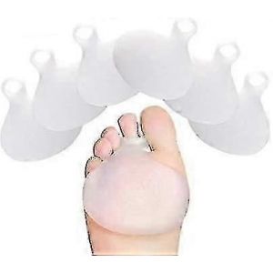 Gel De Silicone Boule Du Pied Coussin Soutien De La Voûte Plantaire Semelles Métatarsiennes Soulagement De La Douleur Du Pied (3 Paires Blanc-6pcs) - Neuf